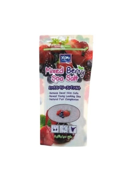 Yoko Spa milk salt with berries to lighten and exfoliate the body