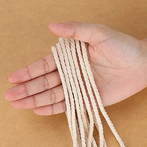 HOMEBOBO Macrame Cord 3mm x 328Yards(984Feet), Natural Cotton Macrame Rope - 3 Strands Twisted Macrame Cotton Cord for Wall Hanging, Plant Hangers, Crafts, Gift Wrapping and Wedding Decorations - Image 4