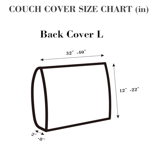 Disayu Magic Sofa Covers Couch Covers 2024 New Couch Cushion Covers Universal Sofa Covers Washable Stretch Slipcovers for Sectional Sofa (Texture Gray,Back Cover L) - Image 2