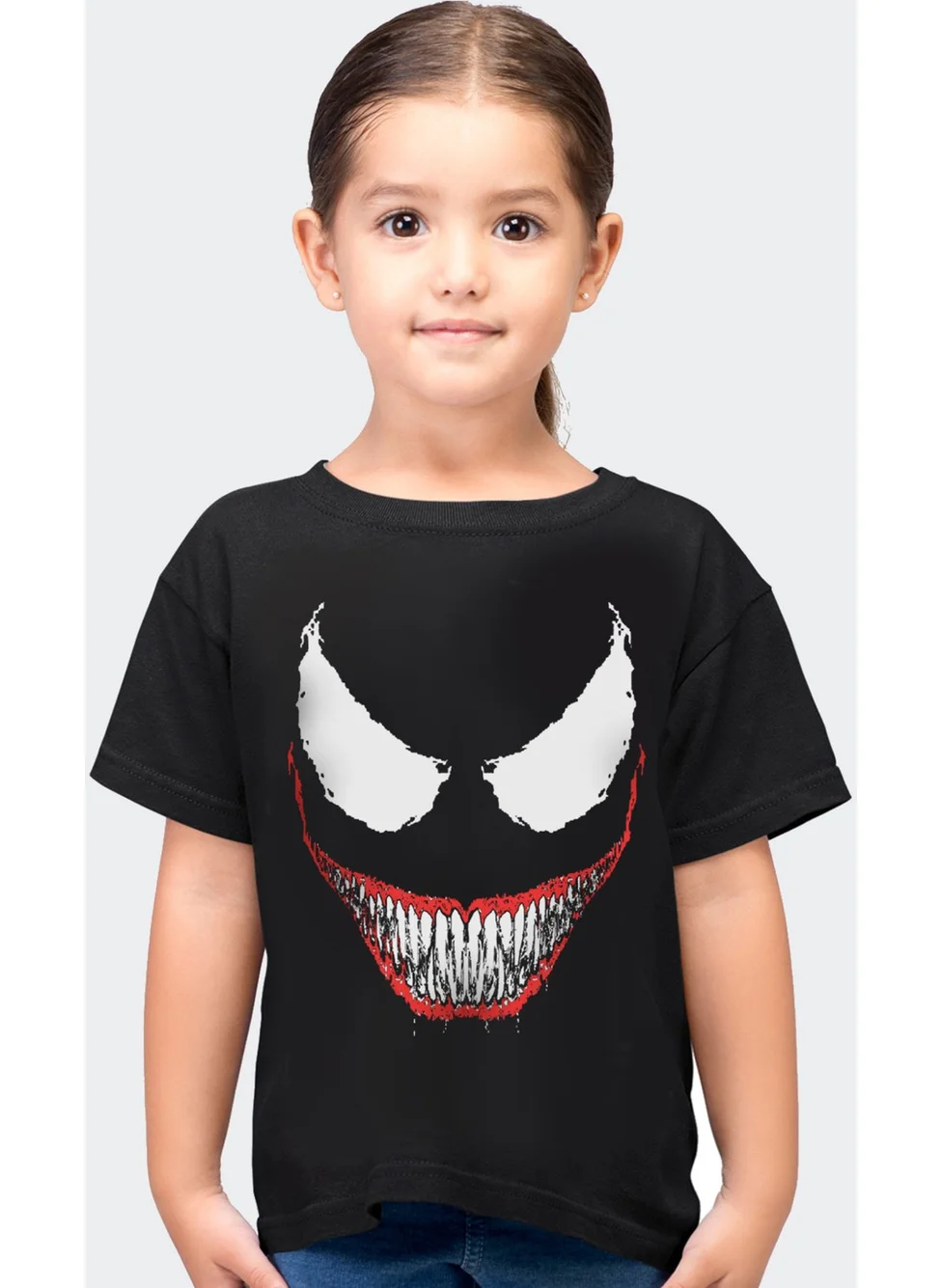 Rock&Roll Crocodile Teeth Black Short Sleeve Girls Boys Unisex Kids T-Shirt