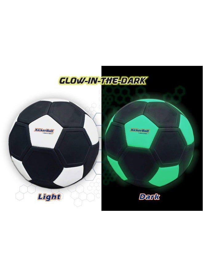 KickerBall Curve and Swerve Soccer Ball/Football Toy - Kick Like The Pros, Great Gift for Boys and Girls - Perfect for Outdoor & Indoor Match or Game (Glow in The Dark) - Image 3