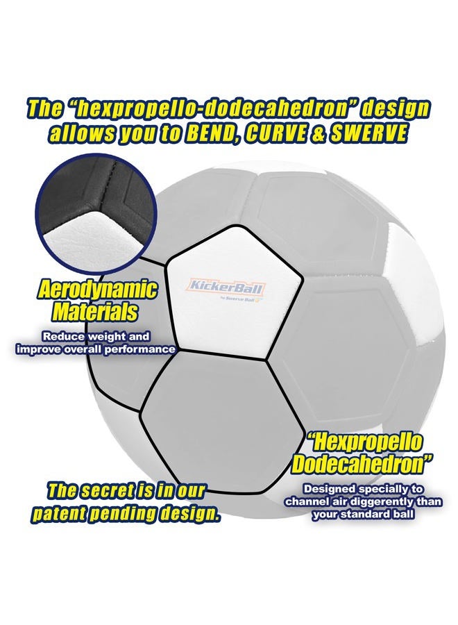 KickerBall Curve and Swerve Soccer Ball/Football Toy - Kick Like The Pros, Great Gift for Boys and Girls - Perfect for Outdoor & Indoor Match or Game (Glow in The Dark) - Image 5