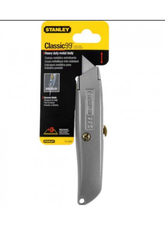 STANLEY 99E Classic Retractable Blade Utility Knife – Heavy-Duty Metal Body - Image 1