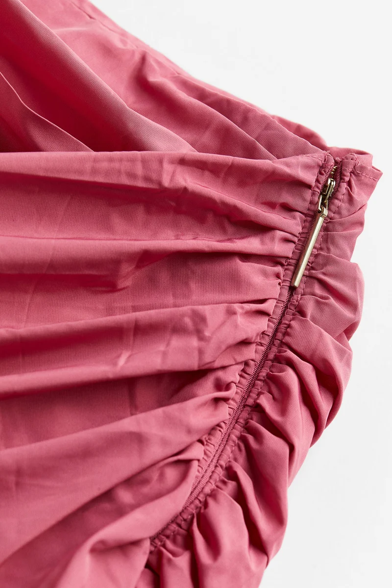 H&M Train-detail gathered mini skirt