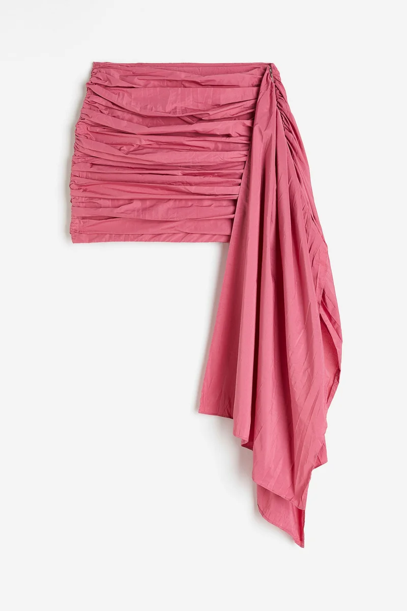 H&M Train-detail gathered mini skirt