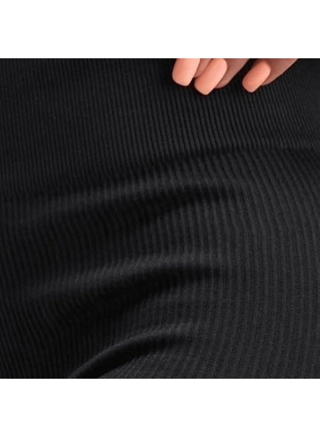 ليجن رياضي حريمي خصر عالي مضلع – بنطلون رياضى نسائي مطاطي مريح - Image 3