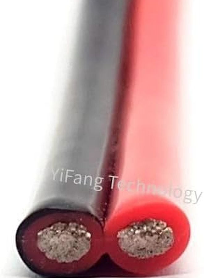 Black Red Flexible Silicone Rubber Copper Wire 22 AWG 5m DIY LED Lamp Connector Cable - Image 1