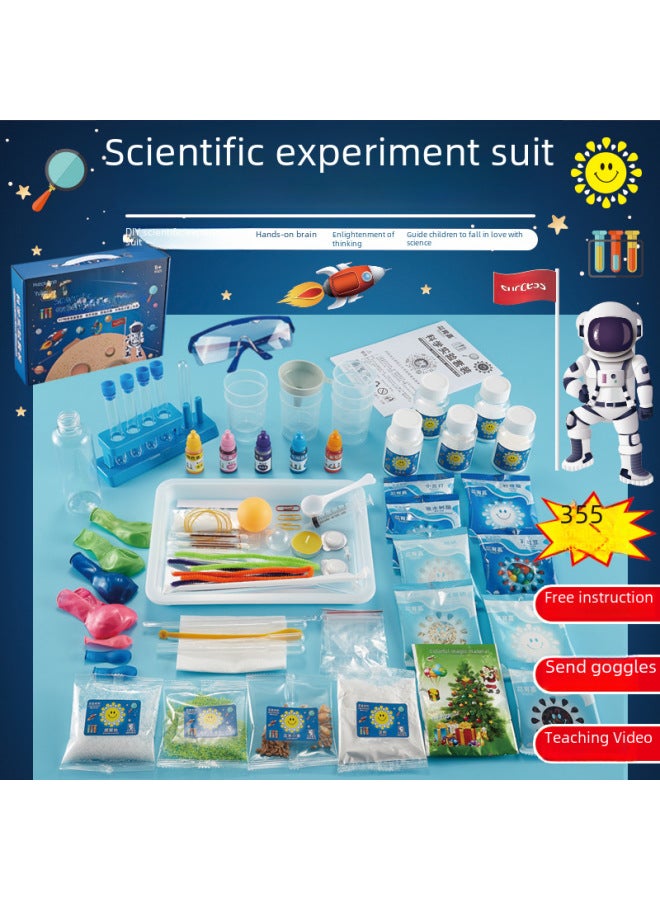 [free Shipping] Children's Science Experiment Toy Suit Student Diy Manual Volcanic Eruption Science Experiment Toy-Specifications:[English Color Box] 5-piece Set-Snow Mountain Blast (with Little Snow Mountain) 91g  - Image 4