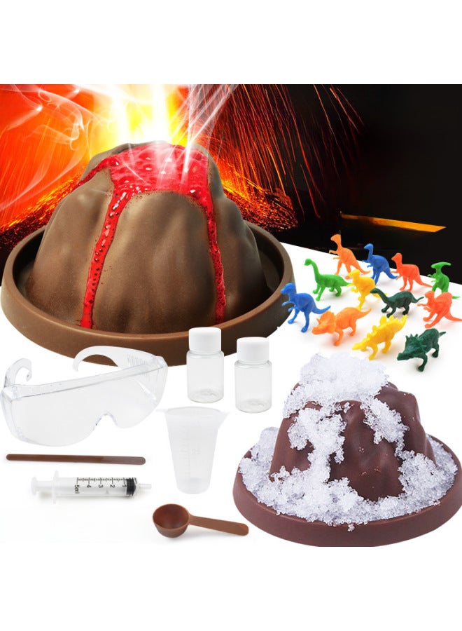 [free Shipping] Children's Science Experiment Toy Suit Student Diy Manual Volcanic Eruption Science Experiment Toy-Specifications:[English Color Box] 5-piece Set-Snow Mountain Blast (with Little Snow Mountain) 91g  - Image 3