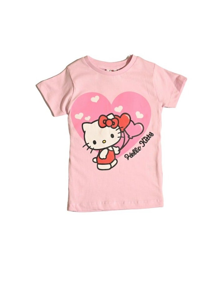 هالو كيتي طقم تيشيرت وشورت للبنات من هالو كيتي - Image 2