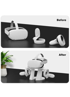 فلاش هوك حامل شاشة عرض سماعة رأس VR ومحطة تثبيت لجهاز التحكم لـ Quest 2 أبيض  - Image 4