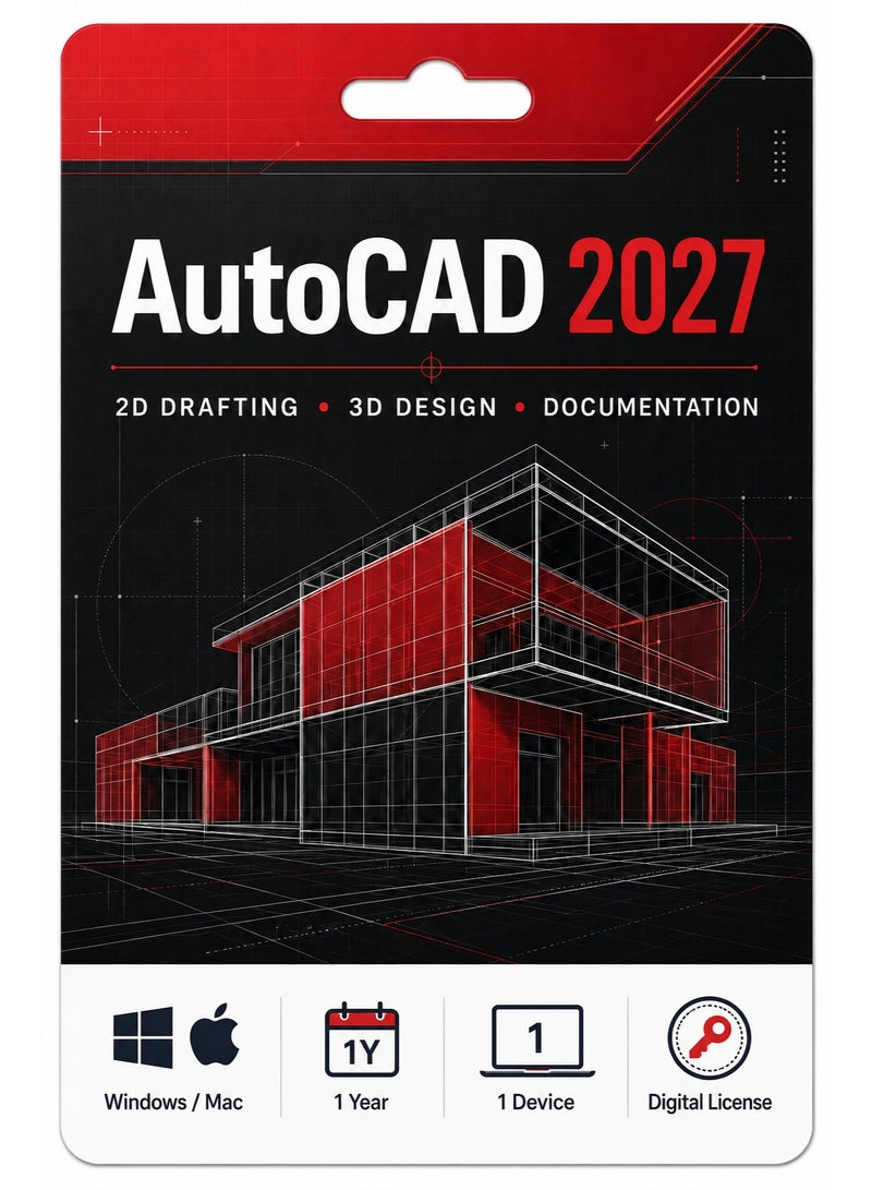 Autodesk AutoCAD 2027 | 1 Year - 1 Device | Win/Mac