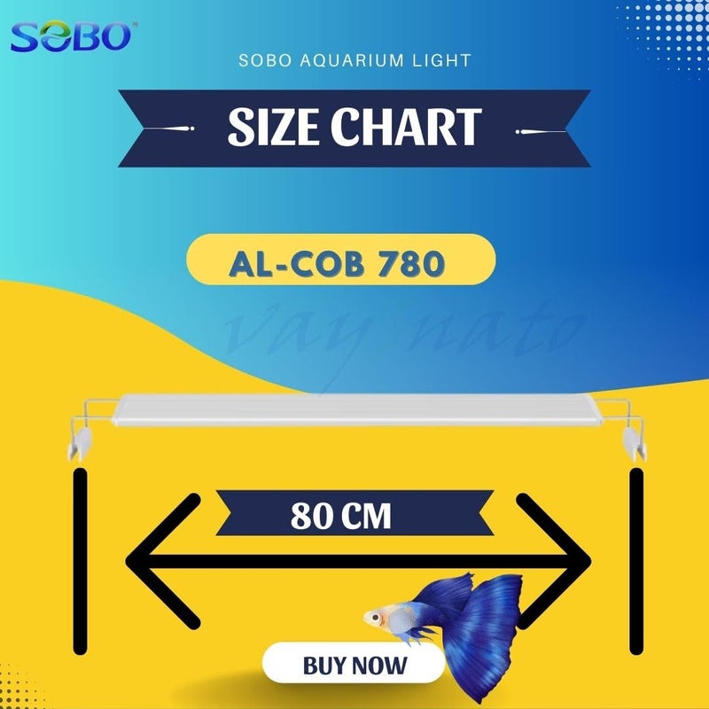 VAYINATO Sobo COB Series Slim Bright Planted Aquarium Light (AL-780 | 32W | Suitable for 80-90 cm Aquarium) - Image 2