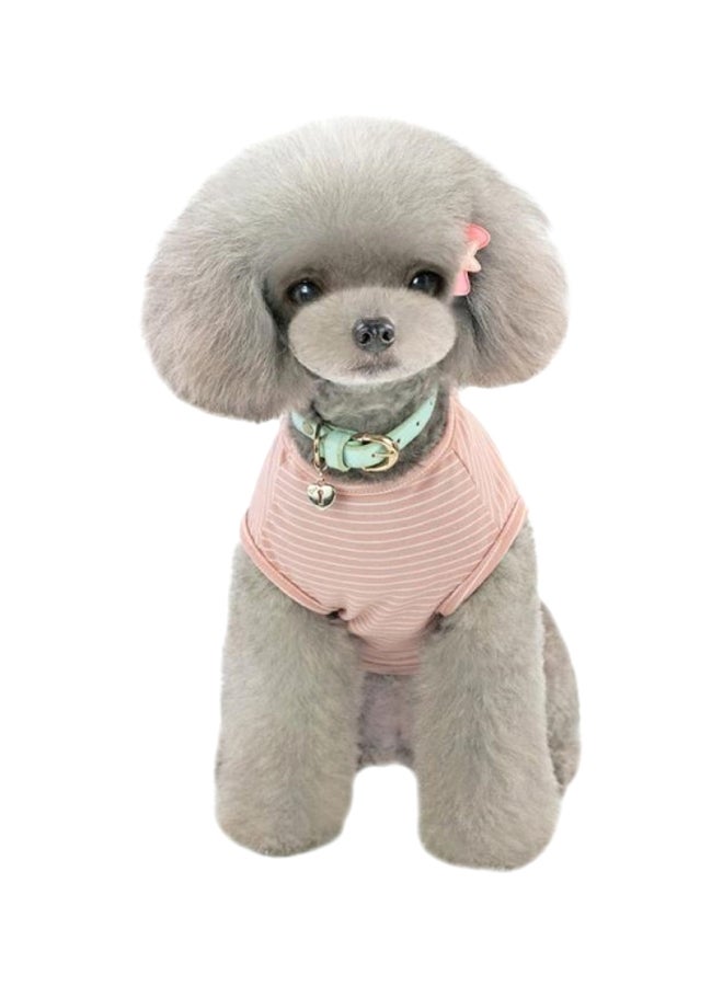 إسكدنيا معطف مخطط ومزين بطيعة عبارة Ready Go وردي/أبيض/أسود - Image 1