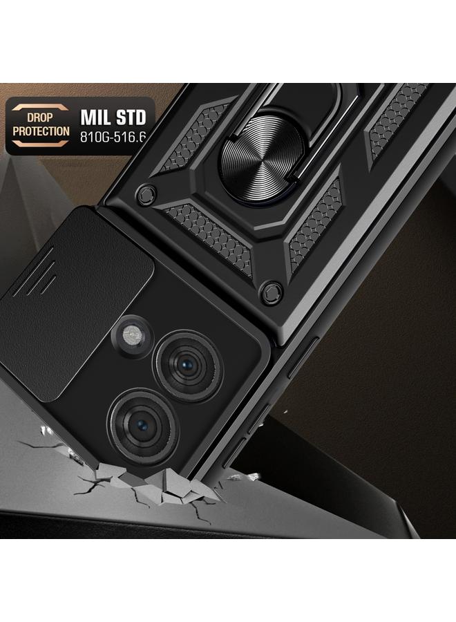 اس-توب جراب لهاتف Motorola Edge 40 Neo 5G بتصميم غطاء كاميرا منزلق من مادة TPU الهجينة لهاتف الكمبيوتر الشخصي - Image 5