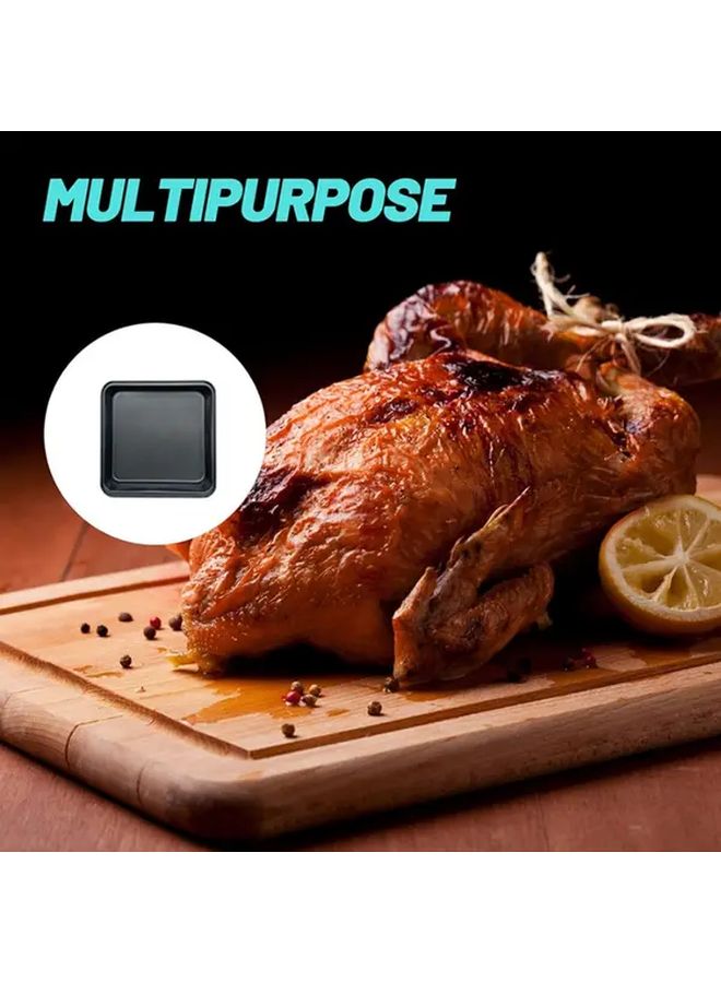 Black Small Square Cake Pan Nonstick Deep Baking Pan Carbon - Image 5