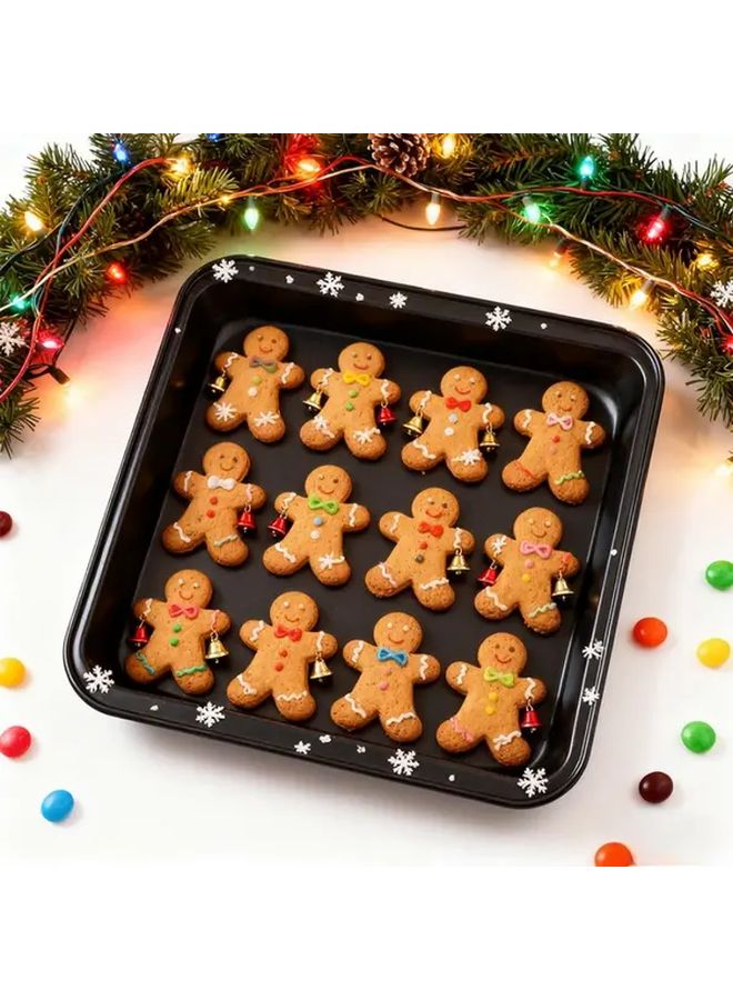 Black Small Square Cake Pan Nonstick Deep Baking Pan Carbon - Image 2