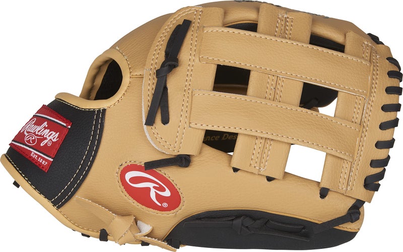 Rawlings راولينغز | سلسلة اللاعبين قفاز تي-بول وبيسبول للشباب | رمي باليد اليسرى | 11.5" | بيج/أسود - Image 2