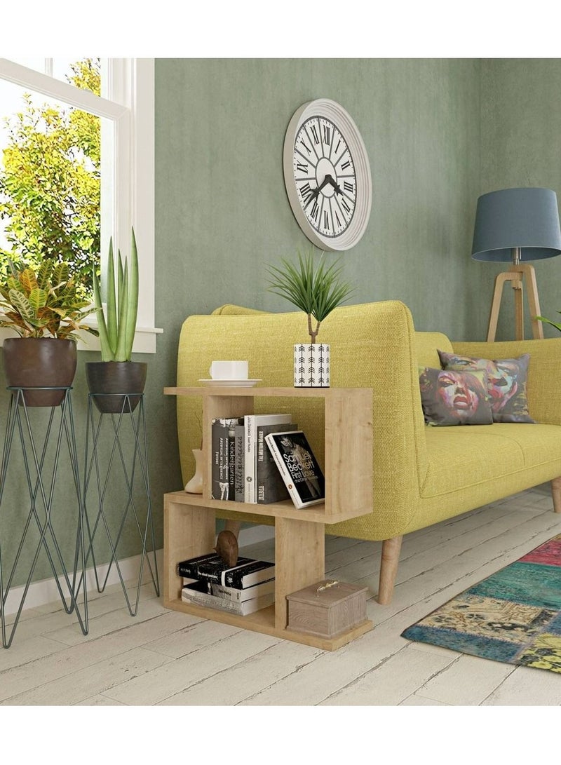 MODERN HOME side and Coffee Table - 60×60×20 Cm - beige  - Image 1