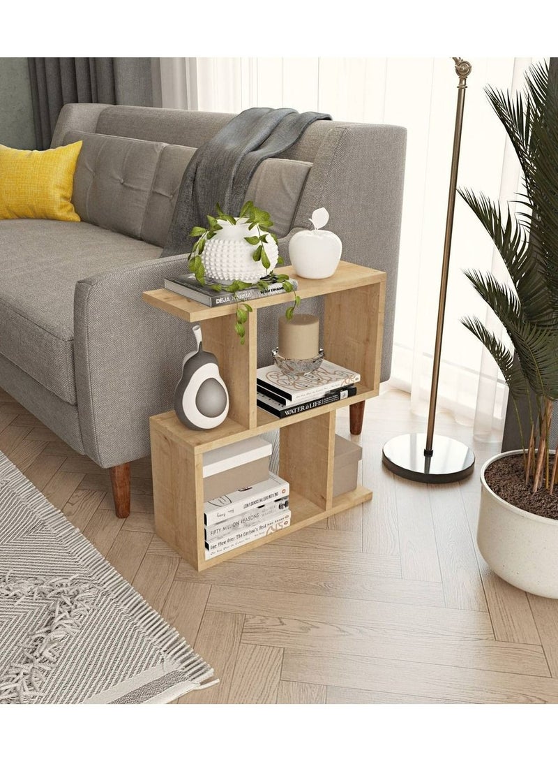 MODERN HOME side and Coffee Table - 60×60×20 Cm - beige  - Image 4
