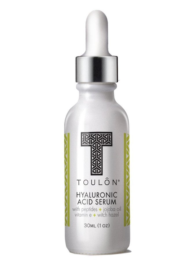 TOULON Organic Hyaluronic Acid Serum for Face with Natural Peptides, Pure Jojoba Oil, Vitamin E & Witch Hazel; Best to Build Collagen & Reduce Wrinkles - Image 3