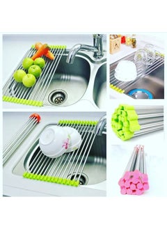 Octopus Bazaar Foldable Space Saving Drying Rack and Mega Trivet Stainless Steel Drying Rack 37X23  - Image 3
