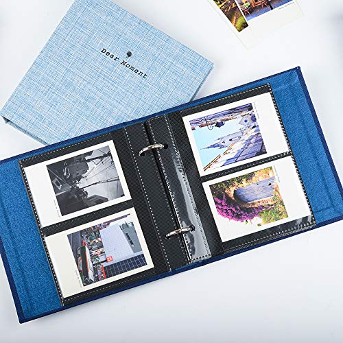 Ablus 100 Pockets Mini Photo Album - Fits for Fujifilm Instax Mini 9 Mini 8 Mini 90 Mini 25, Polaroid Snap PIC-300, Kodak Mini 3-Inch Film（Blue） - Image 3