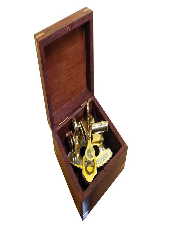 Hampton Nautical Scout's Brass Sextant, 4", Brass - Image 2