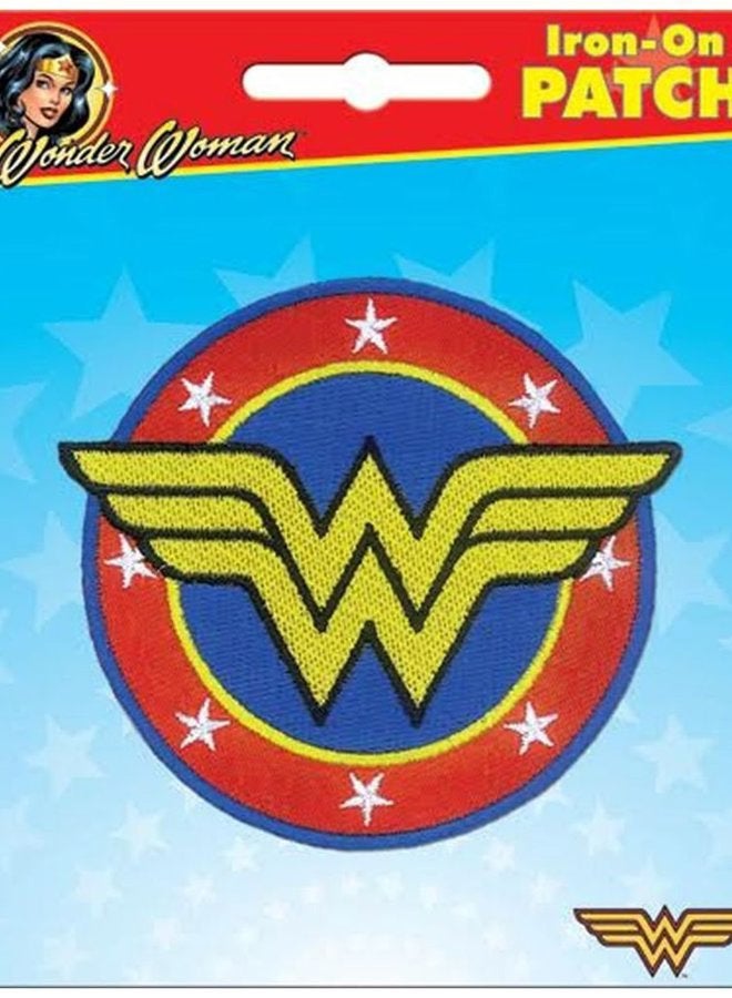 Ata-Boy DC Comics Wonder Woman Logo 3" Full Color Iron-On Patch - Image 2