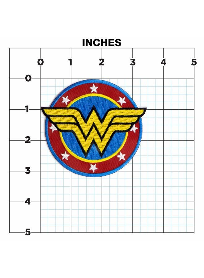 Ata-Boy DC Comics Wonder Woman Logo 3" Full Color Iron-On Patch - Image 3