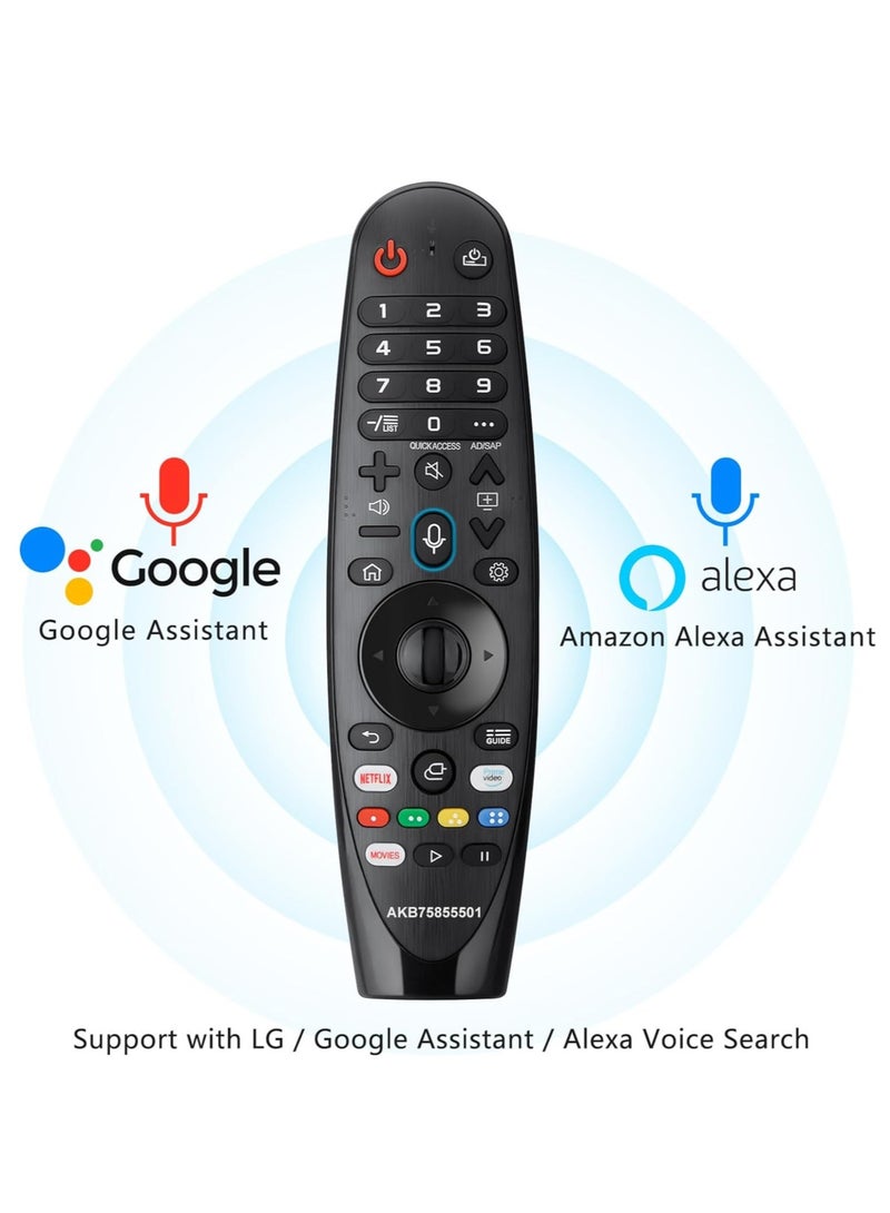 Voice Magic Remote AKB75855501 for LG AN-MR20GA AN-MR19BA Smart TV Magic Remote Replacement, with Pointer Function - Image 5