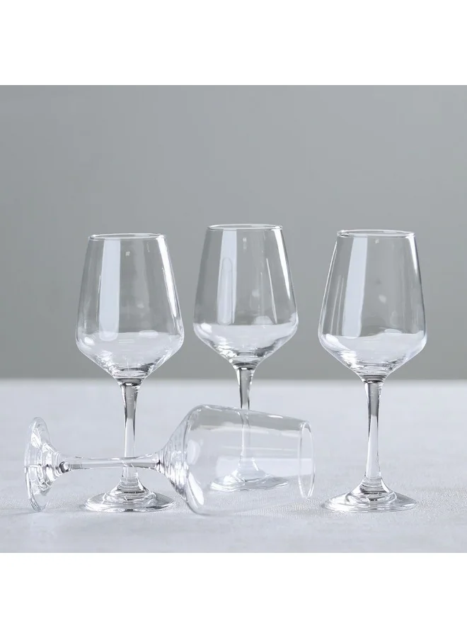 DANUBE HOME Danube Home Minetta 6-Piece Wine Glass Set - 400ML Premium Clear Glassware for Wine, Scotch, and Whisky - Elegant Tabletop Drinkware Collection