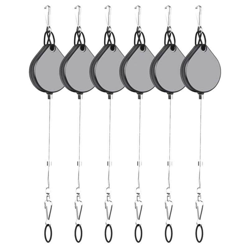 VR Ceiling Cable Management Kit 40 Pcs With Hooks Pulleys Adhesive Tools Grey - Image 2