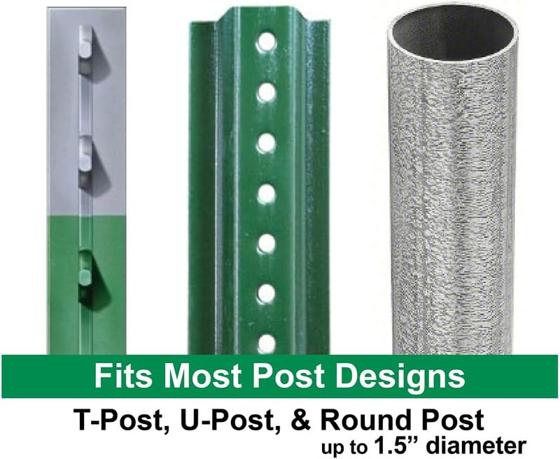 Dramm PostMount Sprinkler with Brass Impulse Head  Adjustable Watering Patterns Covers up to 70 Feet Mounts on TPost UPost or Round Post up to 15 Inches in Diamater Metallic Blue - Image 3