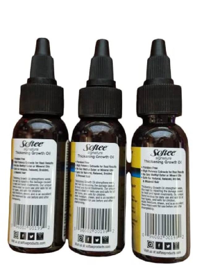 Softee Signature Thickening Growth Oil 1 Oz (3 Pack)  - Image 3