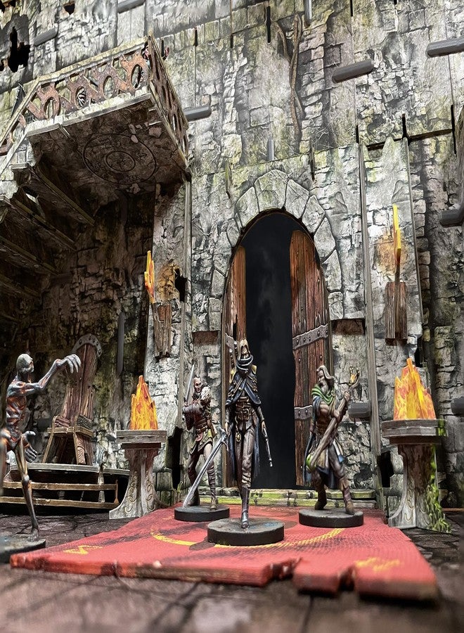 Battle Systems Fantasy Dungeon Terrain Great Hall of Khaarastad Terrain Immersive Scenery for D&D DND Maladum Pathfinder RPGs Full Color Heavy Duty Cardstock Printed Both Sides - Image 4