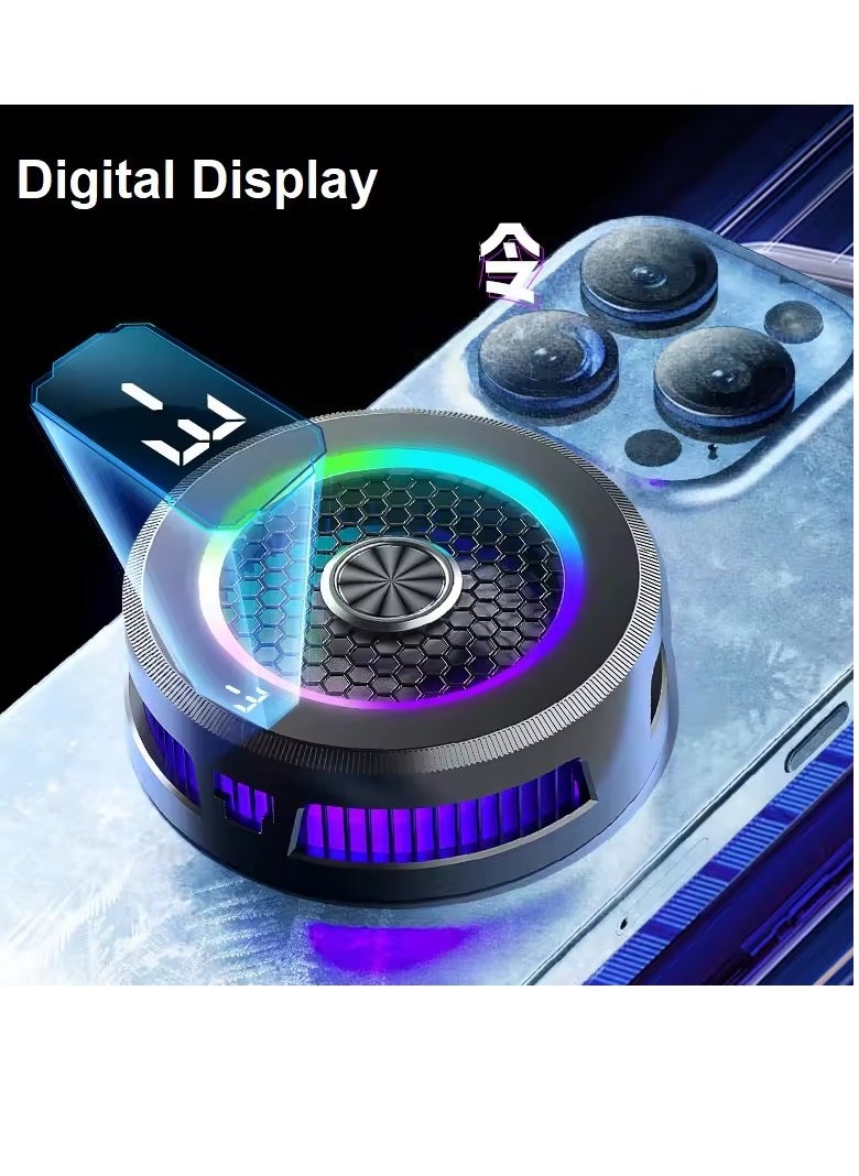 Generic - 15W High-Power AL19 Semiconductor Cooling Phone Cooler Radiator Freezing Cold Colorful LED Low Noise Temperature Display - Image 1