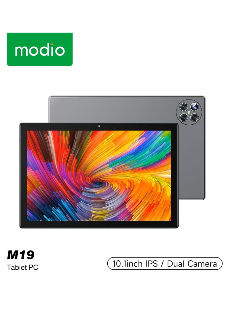 modio M19 Smart Android Tablet 10-Inch Display Dual SIM Gray 8GB RAM 512GB 5G With Bluetooth Keyboard - Middle East Version - Image 1