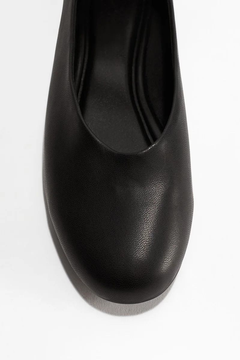 H&M Studded-detail ballet pumps