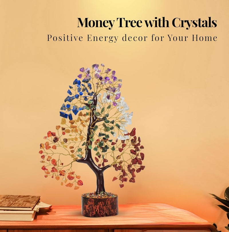 PYOR 7 Chakra Tree of Life Crystal Tree – Healing Crystals & Stones | Housewarming Gift for New Home | Birthday Gift for Women | Home Decor Office Decor | Room Decor - Image 4