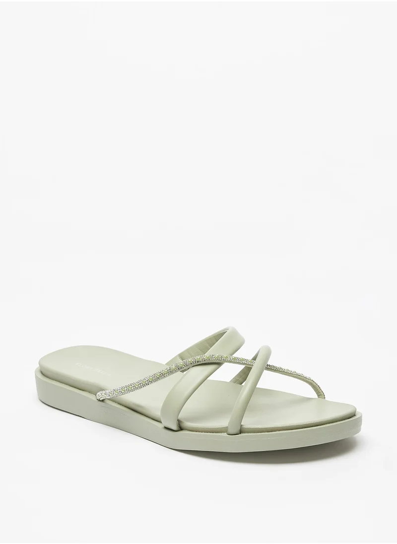 فلورا بيلا Flora Bella Embellished Slip-On Sandals