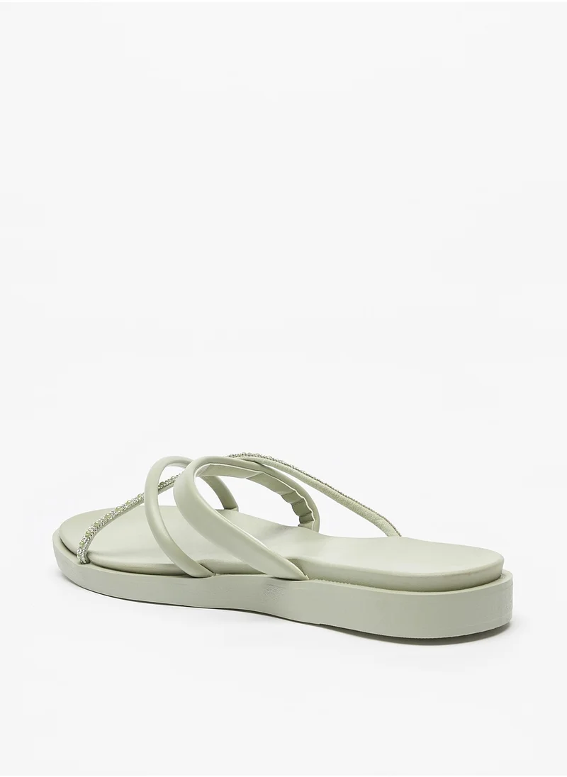 فلورا بيلا Flora Bella Embellished Slip-On Sandals