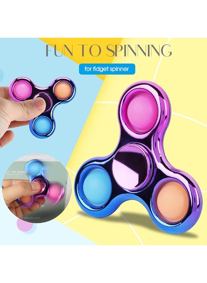 FIGROL 3 Pack Pop Fidget Spinners for Party FavorsHand Fidget Bulk Toys for Classroom Return PrizesSensory Fidget Toys for Teens Boys GirlsEaster Basket Stuffers Brithday Gifts Prizes - Image 3