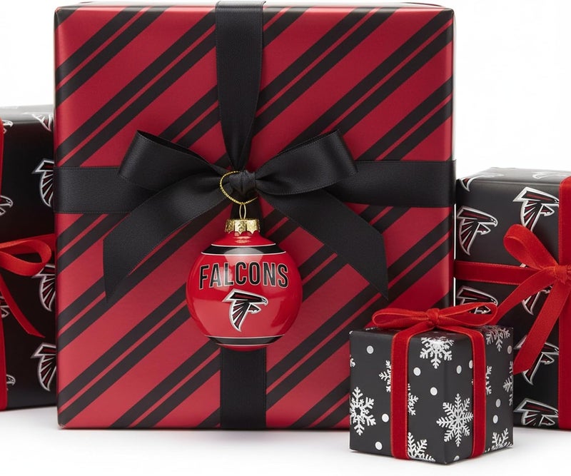 FOCO NFL Glass Ball Ornament - Limited Edition Christmas Ball Ornament - Show Your Team Spirit with Officially Licensed Fan Gear (Atlanta Falcons) - Image 3