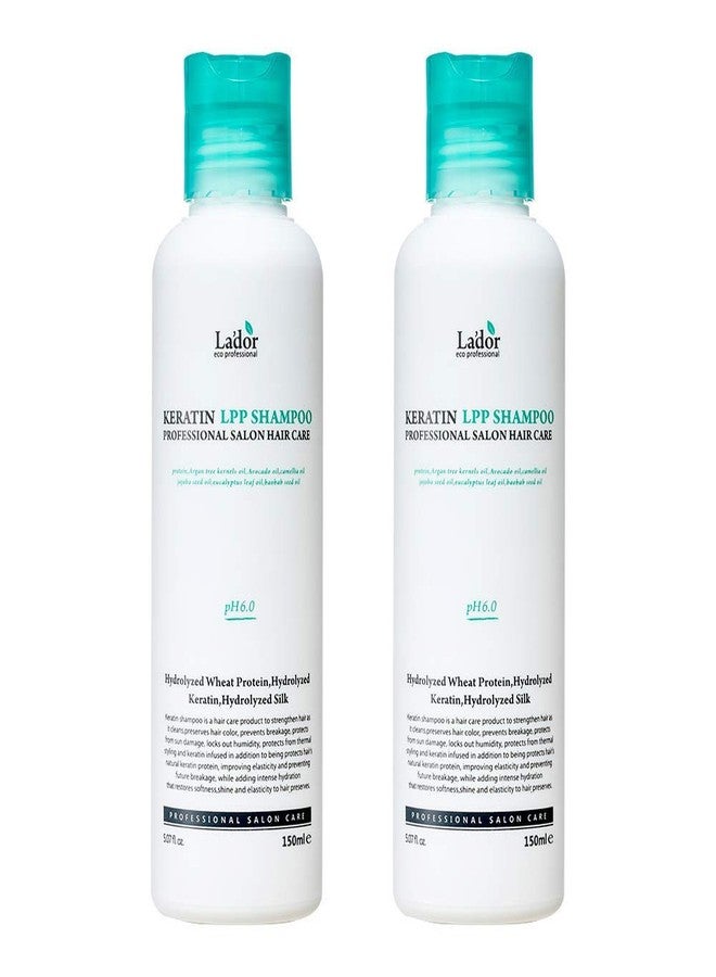 LADOR Keratin LPP Damage Care Shampoo (Pack of 1) Proteins & Plant Oils - pH Balanced Sub Acidic for Dry Damaged Frizzy Coarse Thinning Hair - Image 1
