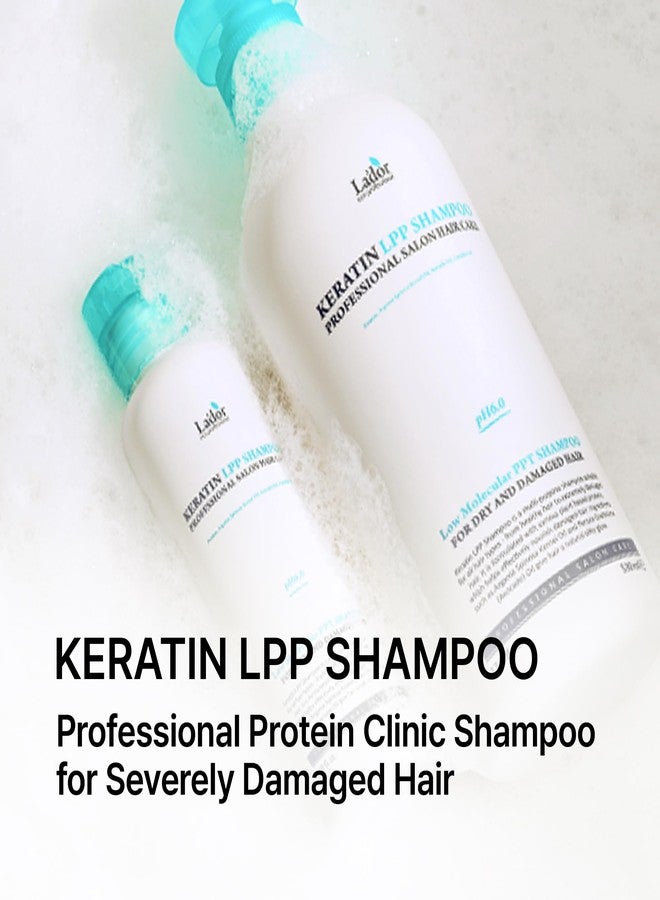 LADOR Keratin LPP Damage Care Shampoo (Pack of 1) Proteins & Plant Oils - pH Balanced Sub Acidic for Dry Damaged Frizzy Coarse Thinning Hair - Image 2