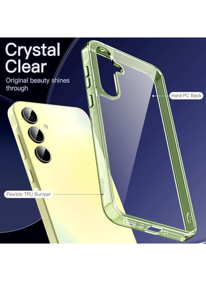 جي تيك حافظة لهاتف سامسونج جالاكسي A35 5G، غير قابلة للاصفرار، مقاومة للصدمات، غطاء حماية للهاتف، مضاد للخدش، ظهر صلب من مادة البولي كربونات، لون ليموني - Image 3