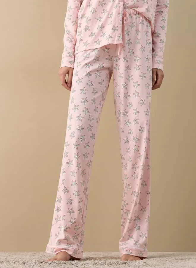 سبلاش فيڤ Printed Shirt and Pyjama Set