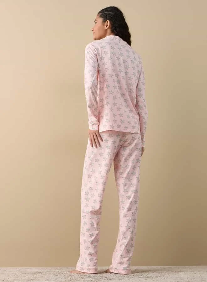 سبلاش فيڤ Printed Shirt and Pyjama Set