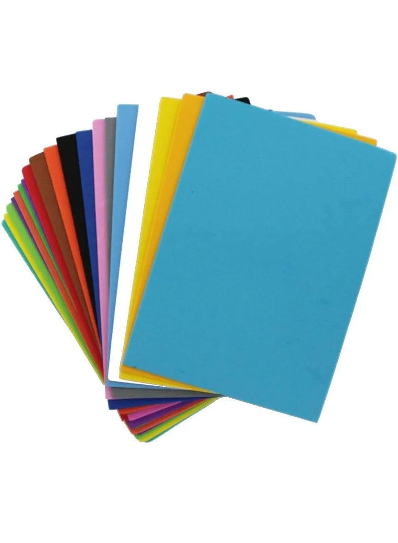 مجموعة أوراق فوم كرافت متعددة الألوان مكونة من 20 ورقة - مقاس A4